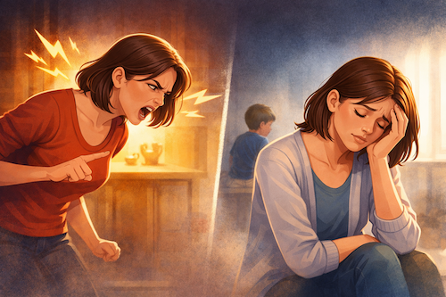 maman qui crie sur son enfant puis culpabilise, comprendre pourquoi les parents crient